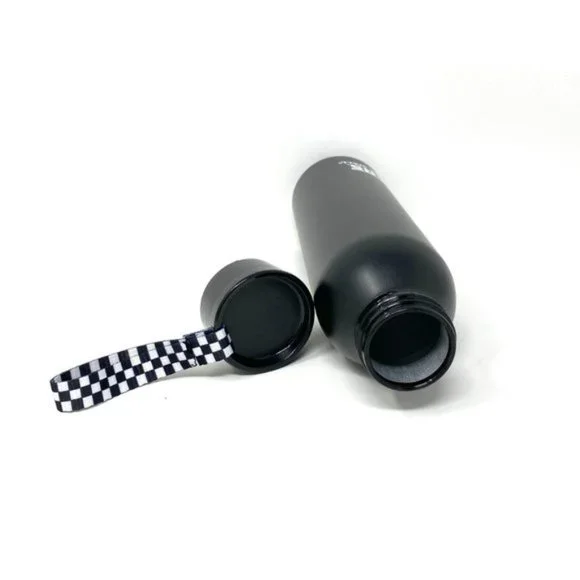 Vans Aluminum Water Bottle Skateboarding Black White Checkered VN0009M4NOA - Picture 3 of 4